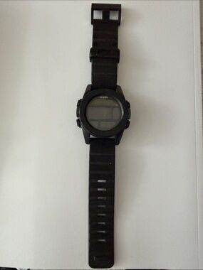 Nixon Black Digital Sport Watch with Rubber Strap